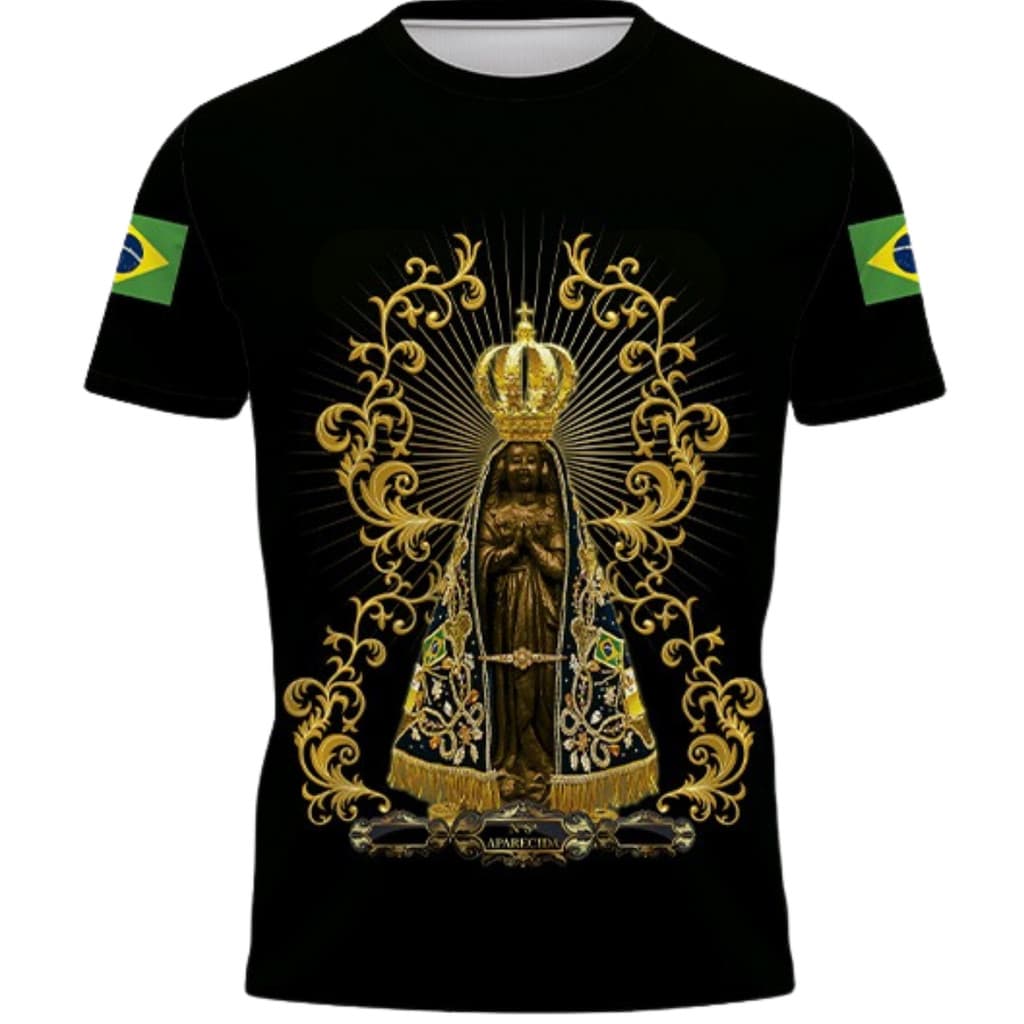 Camiseta Camisa Nossa Senhora Aparecida Padroeira do Brasil