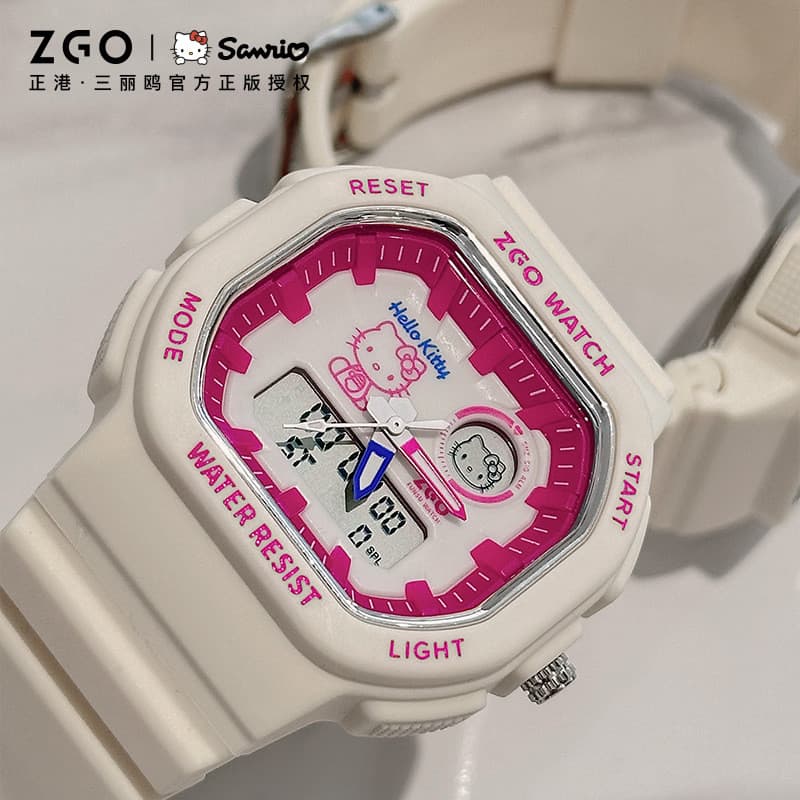 Sanrio relógio eletrônico feminino estudante do ensino médio menina canela cão conjunta esportes nicho 2025 novo present