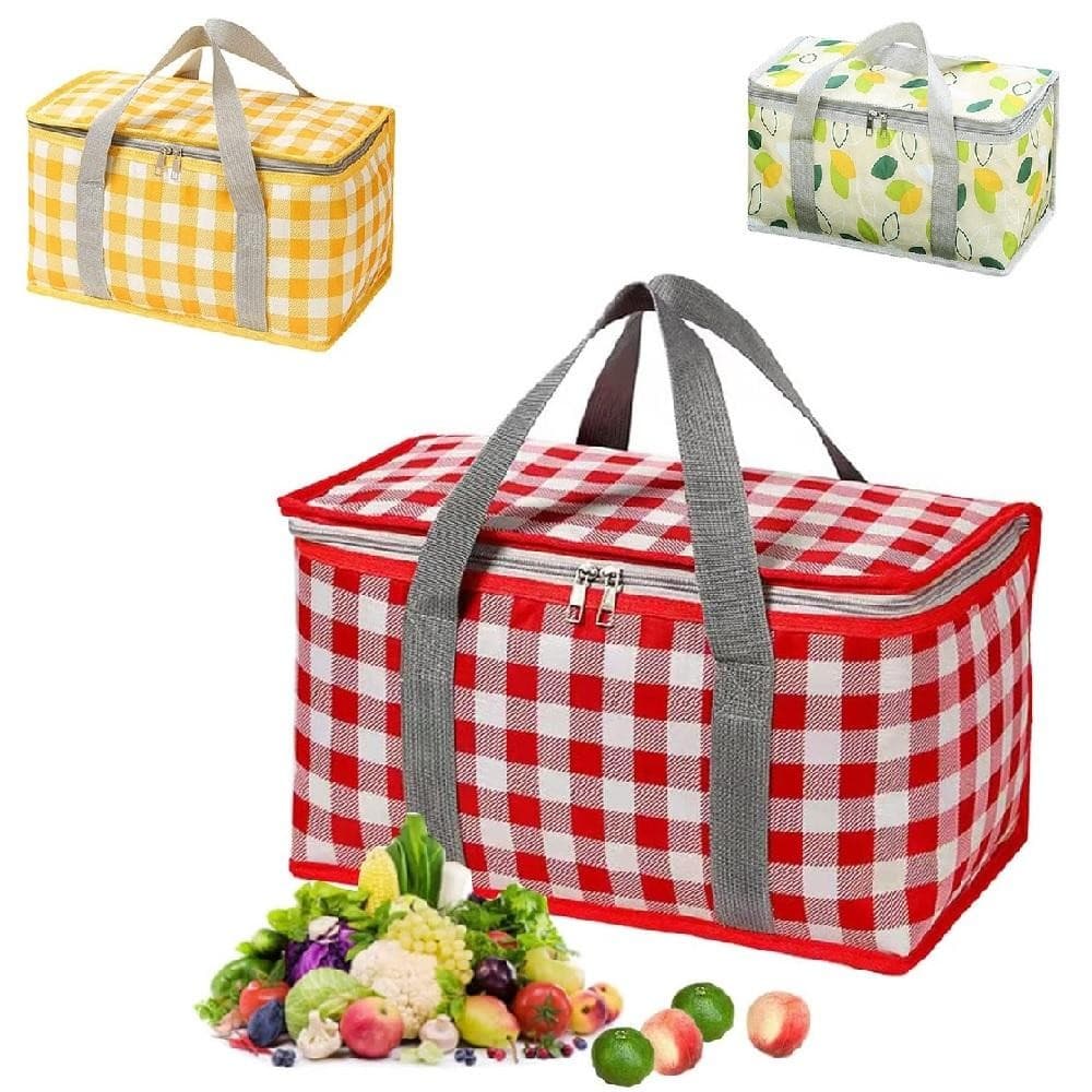 Bolsa Cooler Térmica Dobrável 12L Para Comida e Bebida
