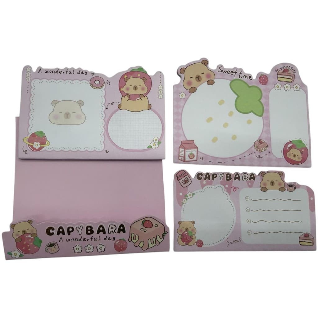 Kit Bloco de Notas Capivara c/ 3 Blocos