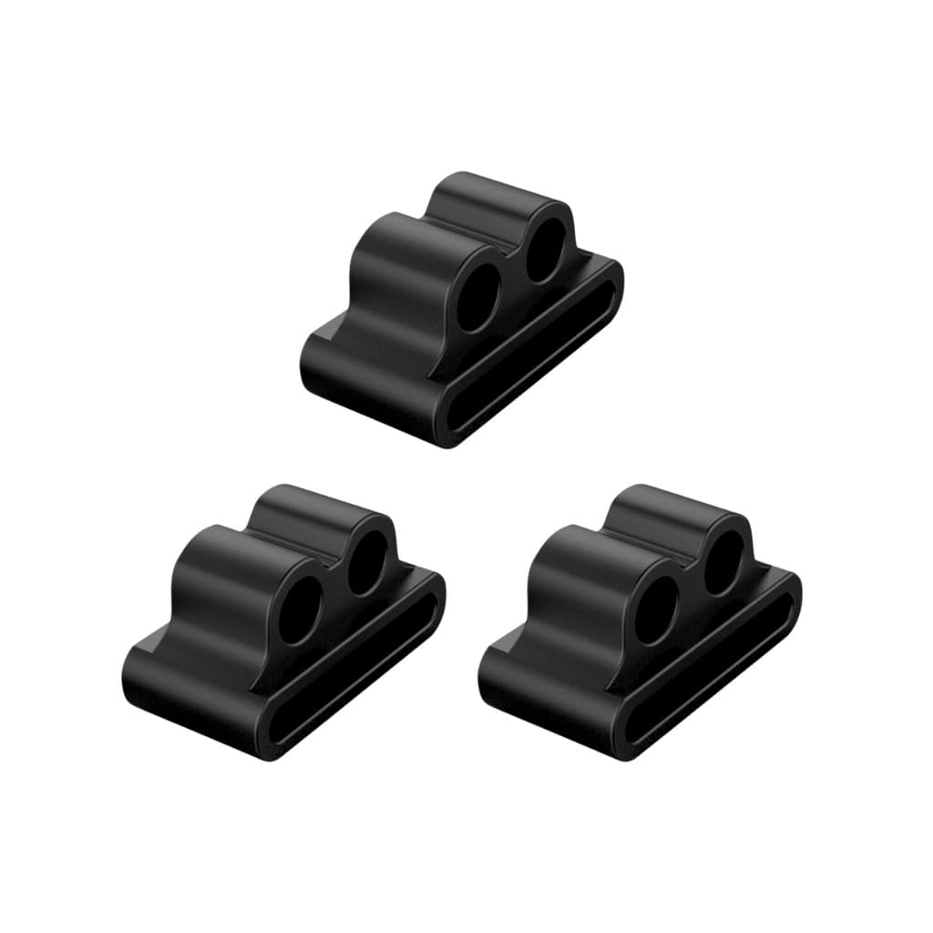 Kit de Suporte para Fones AirPods, Buds3 e Semelhantes, Silicone Preto, 3 unidades
