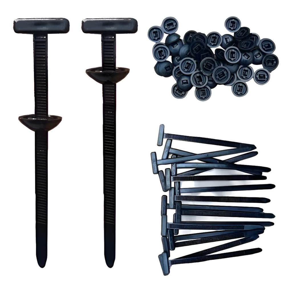 Kit 20 Presilhas Parachoque Fixador Chicote Carro Nylon Plug