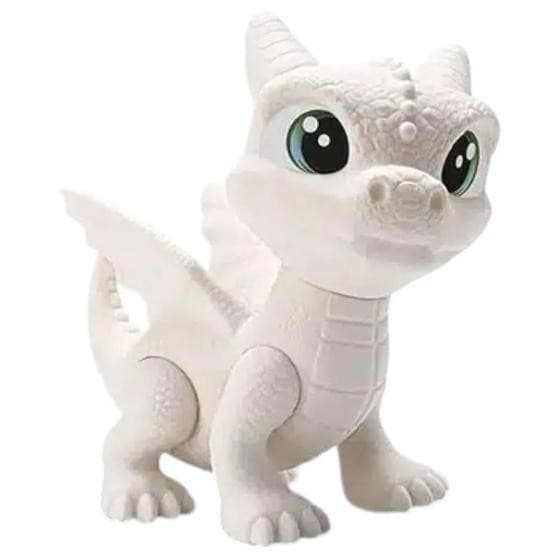 Boneco Para Colorir Pintura Dragão Baby Dragon Tinta Pincel - Bambola