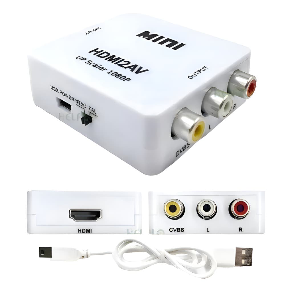 Adaptador Conversor Hdmi  X Para  Rca  Av Componente
