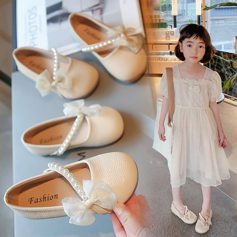 Meninas sapatos de couro 2026 primavera outono novo estilo sapatos infantis meninas princesa sapatos de sola macia ervil