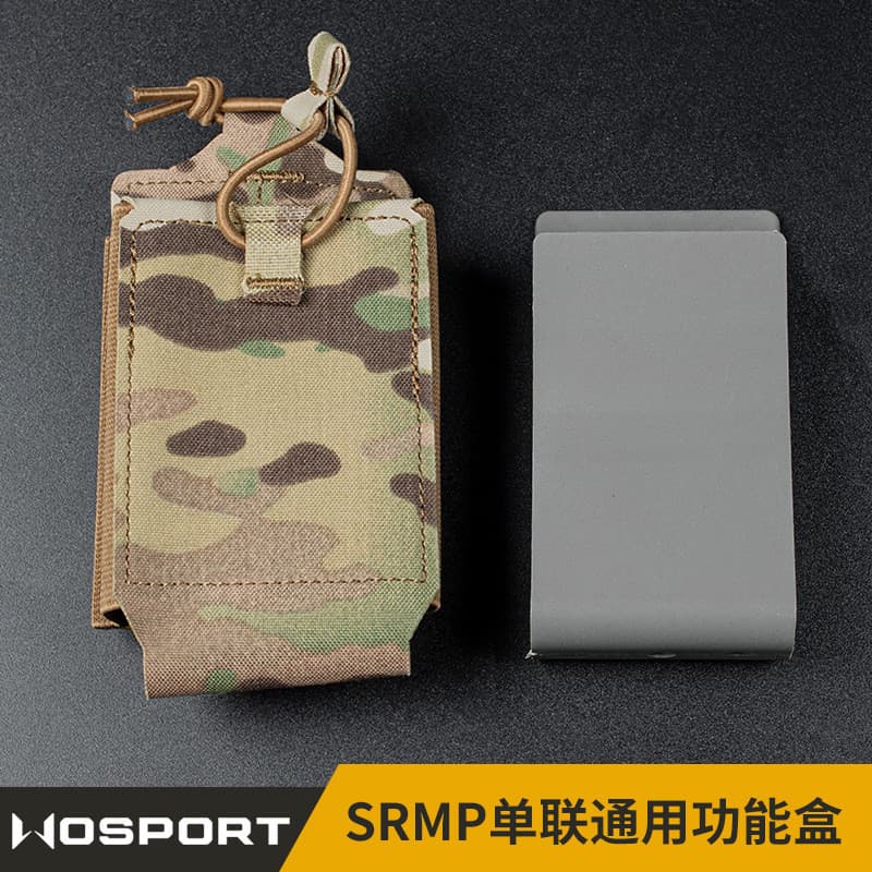 WoSporT SRMP Único Multi-Função 5.56/7.62 Bolsa Tática Universal MOLLE Colete Cinto Acessório Bolsa