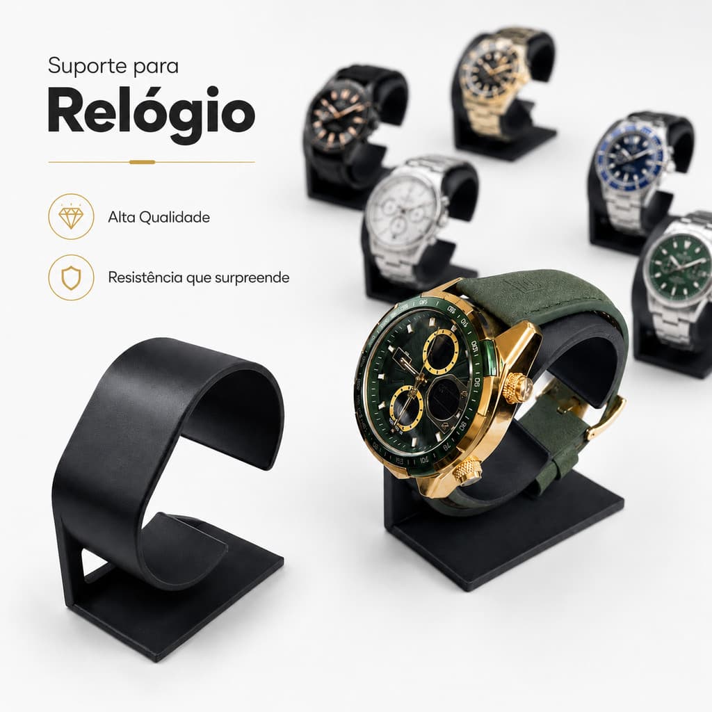 Expositor de Relógio Suporte Organizador de Mesa Reforçado