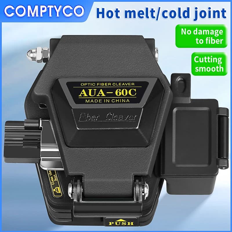 COMPTYCO AUA-60C Cutelo De Fibra FTTH Quente Derreter/Cortador De Conexão Fria Ferramenta De Faca De Corte De Cabo Óptic