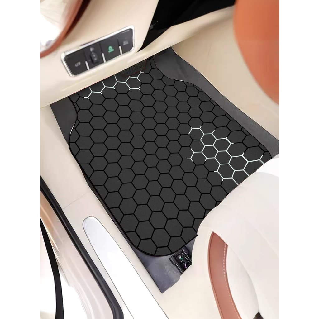 [Authentic] Universal car floor mats, water-absorbent and non-slip, single-piece for driver and passenger seats, wear-re