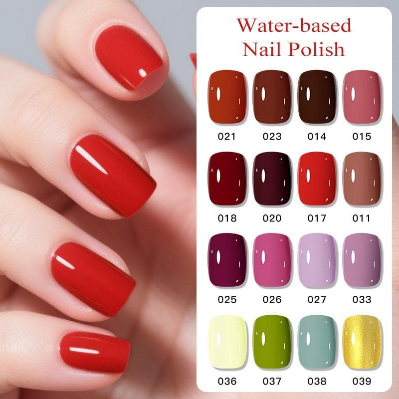 FOUR LILY 6.3ml Esmalte À Base De Água Acabamento De Cor Natural Secagem Rápida Laca Removível Tons Sólidos Clássicos Pe