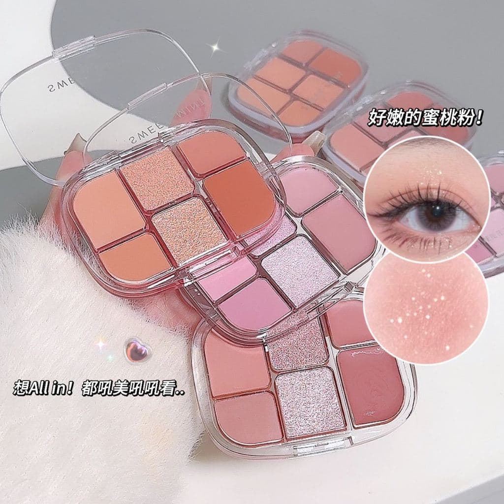 SWEET MINT Novo produto Paleta integrada multifuncional perolada fosca luz diária maquiagem contorno Blush sombra paleta