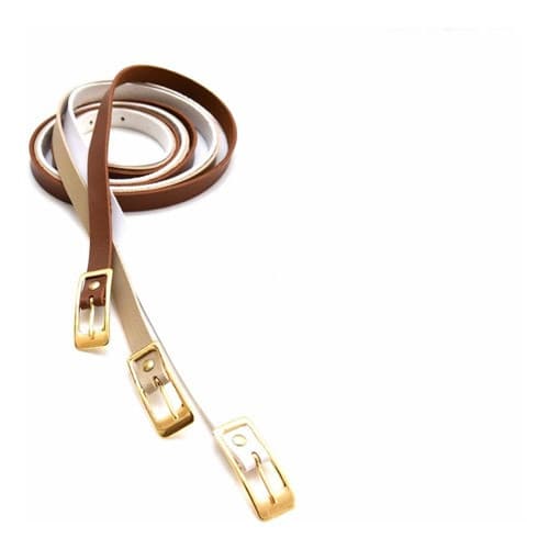 Cinto Bege Feminino Couro Luxo Coleção Exclusiva Premium 105cm