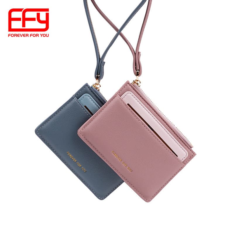 Moda ajuda FFY novo estilo titular do cartão multifuncional destacável dupla utilização titular do cartão moeda bolsa em