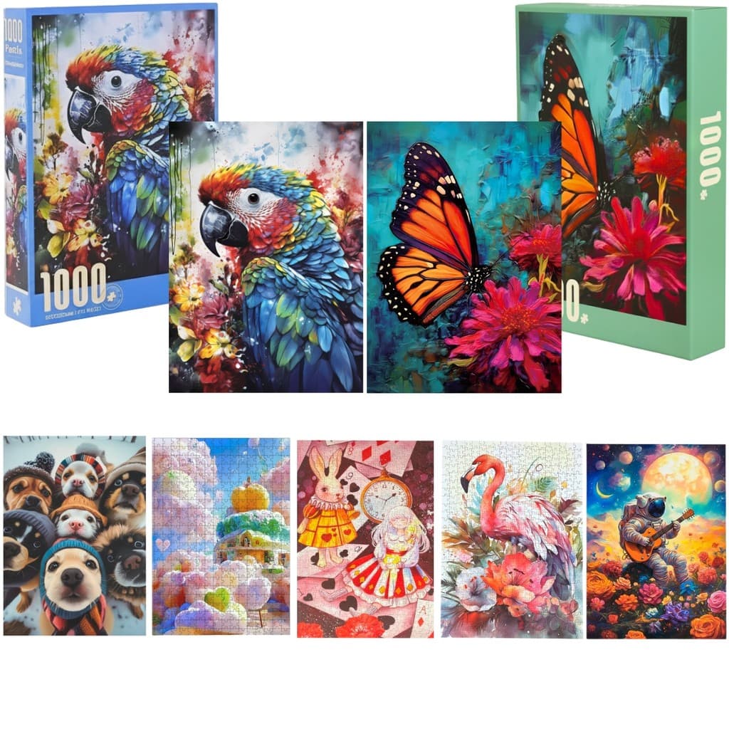 Quebra Cabeça 1000 - 500 - 300 Peças Decorativo Puzzle Premium Textura Sedosa - Castela
