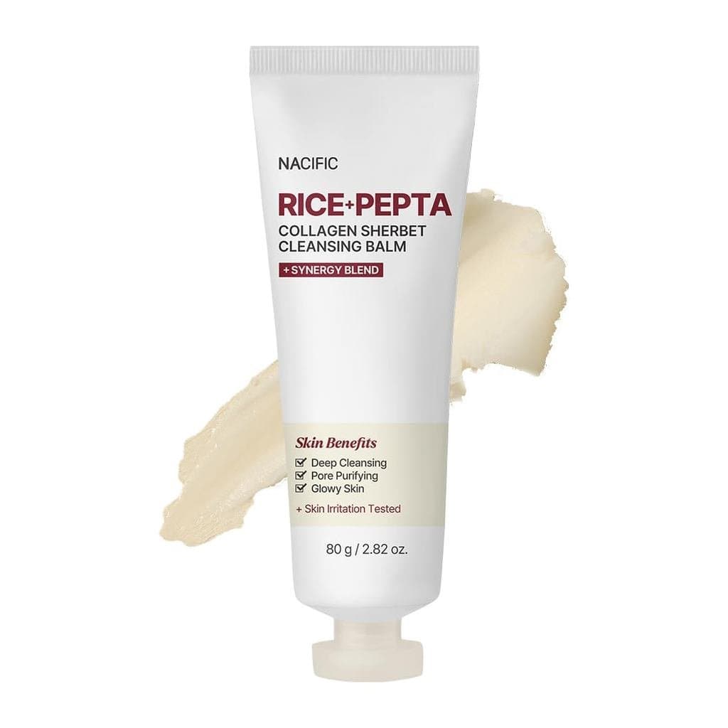 Bálsamo de Limpeza em Forma de Sorvete com Colágeno e Peptídeos de Arroz NACIFIC 2.82oz. Removedor de Maquiagem 80g, Cui