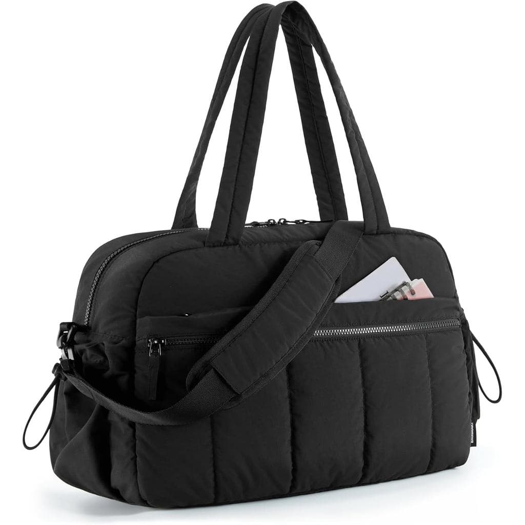 BAGSMART Bolsa de Ginástica para Mulheres, Bolsa de Viagem com Compartimento para Itens Molhados, Bolsa de Viagem Leve,