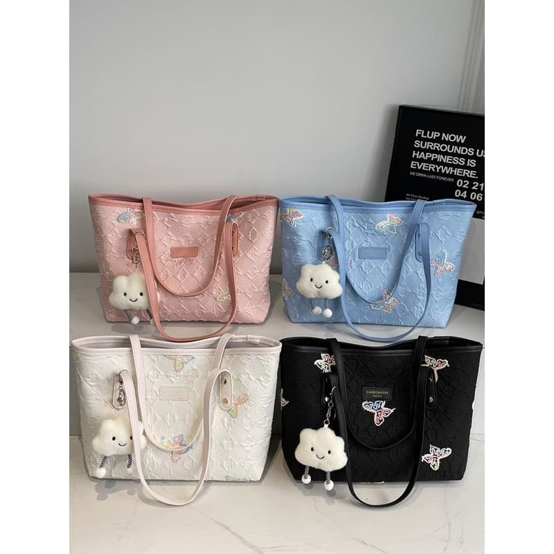 Nova menina bonito bolsa de ombro portátil axilas Commuter portátil sacola grande capacidade bolsa feminina