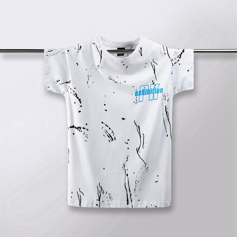 GILE meninos camiseta de manga curta na moda 2025 verão novo estilo médio grande crianças na moda topo versão coreana pu
