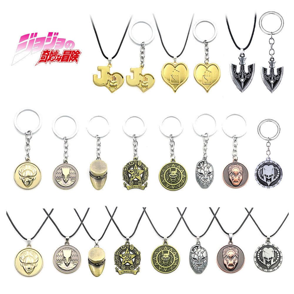 Colar e chaveiro de cosplay do anime JOJO's Bizarre Adventure TQE7 BCOB