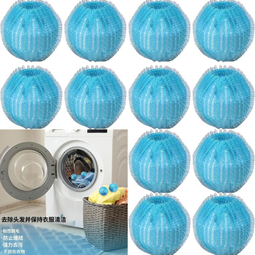 Bola de lavagem de nylon para remover pelos e evitar o emaranhamento em máquinas de lavar, disponível em tamanhos grande