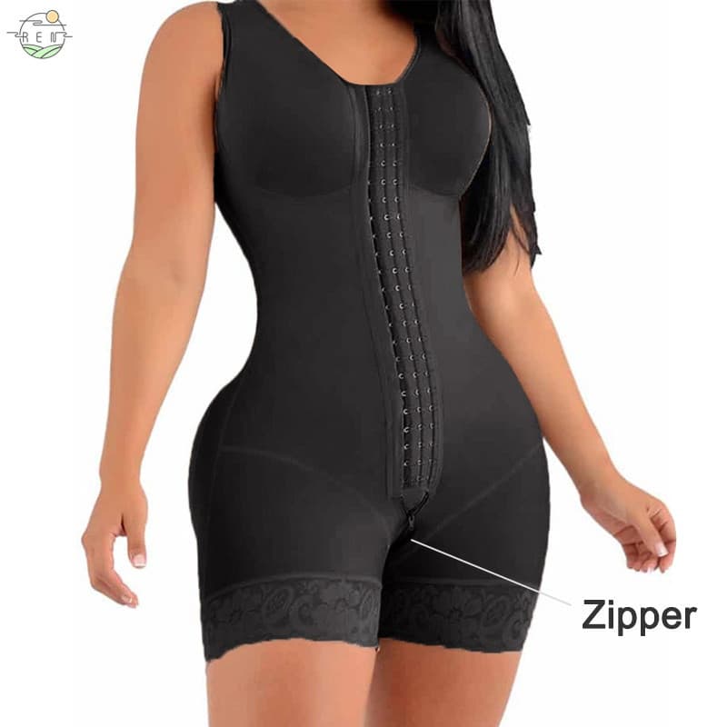 Novo Modelo De Corpo Inteiro Com Zíper De Alta Compressão , Suporta Abdominoplastia Cirúrgica Pós-Parto Feminina