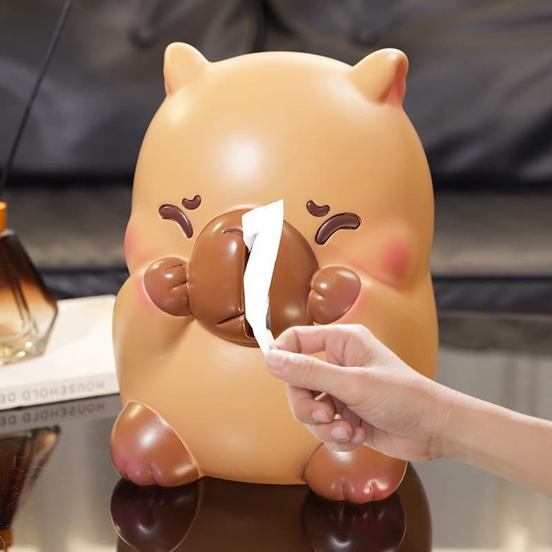 Jin Li Kapibara caixa de tecido ornamentos criativos High-End casa sala estar mesa jantar mesa café armazenamento rolo c