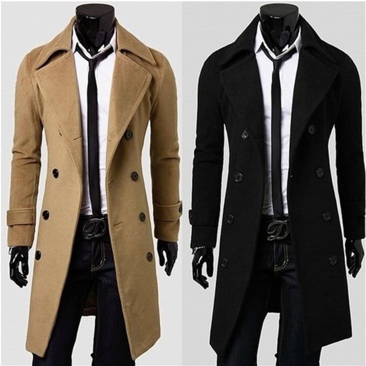 Novo Casaco Masculino Casual de Manga Longa para o Inverno 2025, Jaqueta Quente Masculina da Moda, Estilo Vintage para O