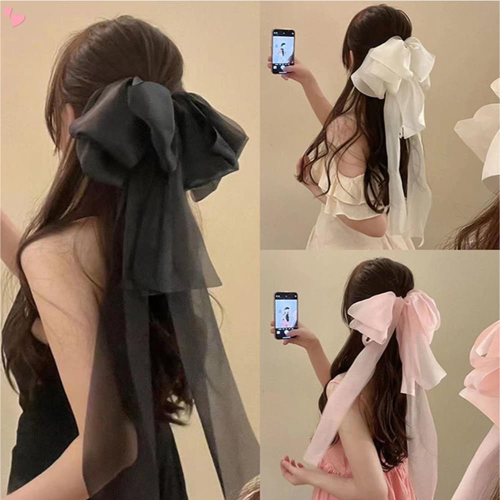 Super Fada Fita Bowknot Grampo De Cabelo Princesa Doce Primavera Clipe High-end Atmosfera Headwear Acessórios Para O