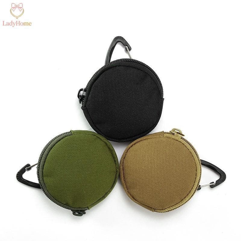 LADYH Esportes E Ao Ar Livre Caso De Fone De Ouvido Pendurado Saco Chave Redondo Mini Bolsa De Moedas Armazenamento Simp