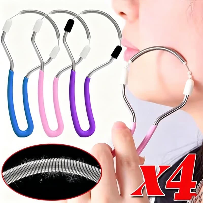 1/2/4 Unidades Depilador Facial Cabelo Fino Fetal Manual Primavera Remoção De Pêlos Faciais Indolor Remover Indesejados