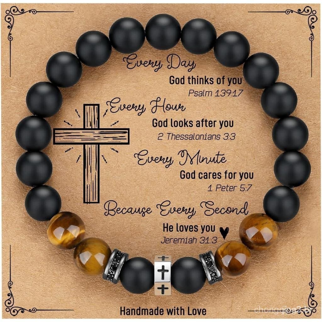 Presente de Formatura TONY & SANDY, adequado para ele, crianças, adolescentes, meninos, adultos, homens, pulseira cruzad