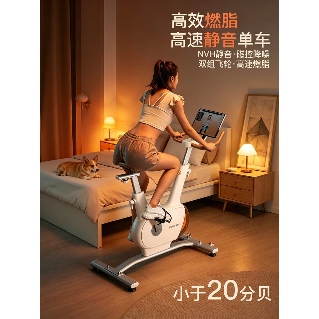 Bicicleta dinâmica alemã Ultra-silencioso indoor fitness bicicleta pequeno equipamento esportivo casa interior peso de f