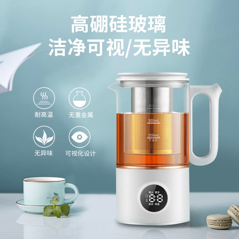 Yuelongmen multifuncional máquina de chá preto vapor máquina de chá doméstico pequena flor bule totalmente automático te