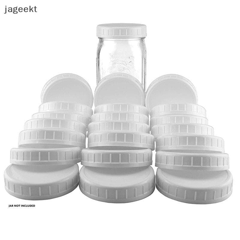 [jageekt] 10 Peças Tampa Branca Para Potes De Conservas 70 Mm/86 De Diâmetro Interno Tampas De Plástico Sem Forro Com Ne
