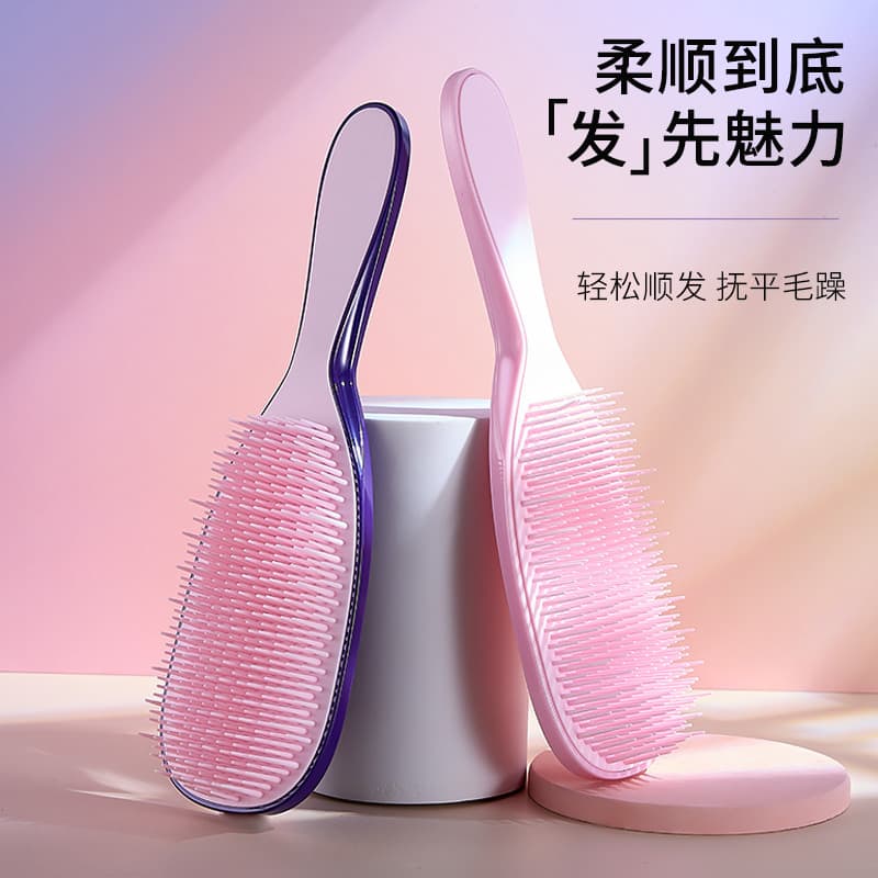 Pente de shampoo de Silicone, ferramenta útil, cabo longo, escova de shampoo, limpeza do couro cabeludo, pente especial,