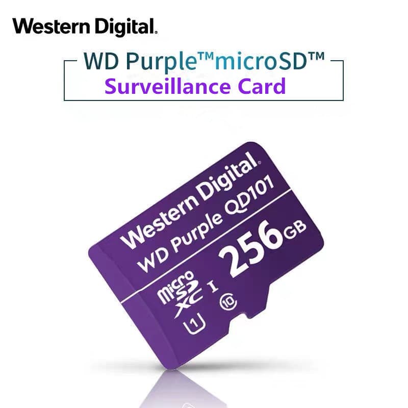 Western Digital Roxo 64GB 128GB 256GB 1TB Vigilância DashCam Cartão micro SD Novo