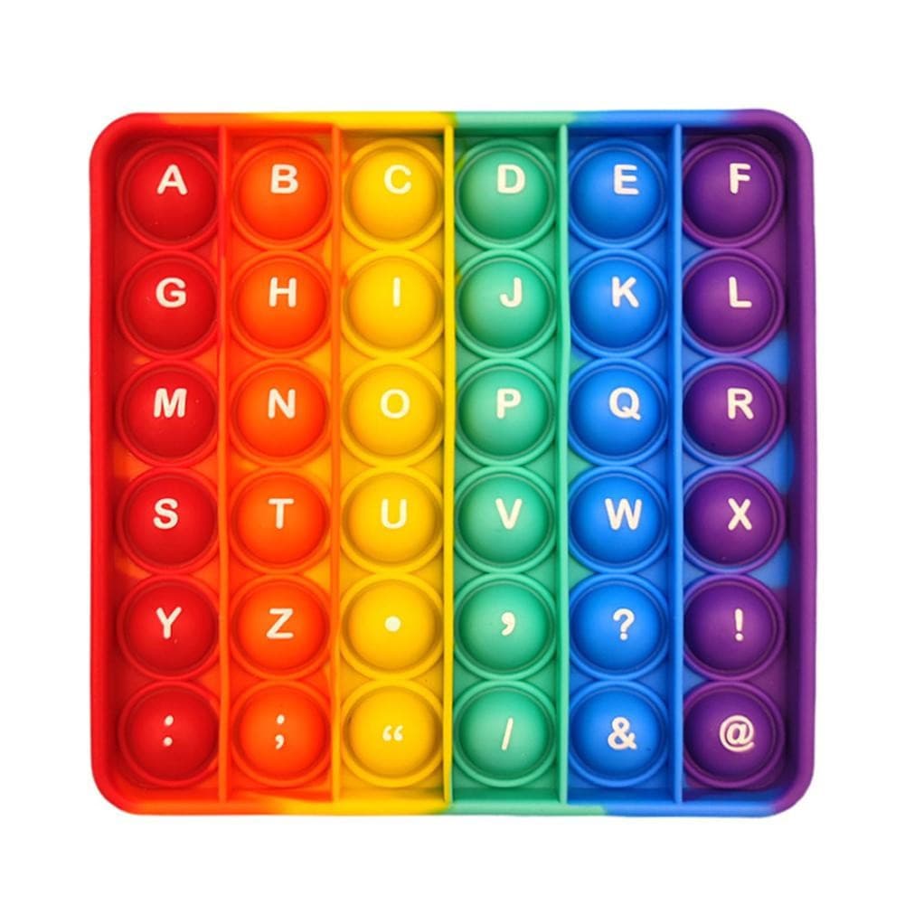 Brinquedo de bolhas de pressionar e estourar, jogo de tabuleiro arco-íris, brinquedo educativo divertido, usado para tre