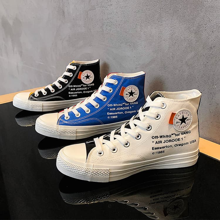 Novos sapatos de lona de alta qualidade masculinos primavera versão coreana na moda All-Match sapatos casuais Hip-Hop ve