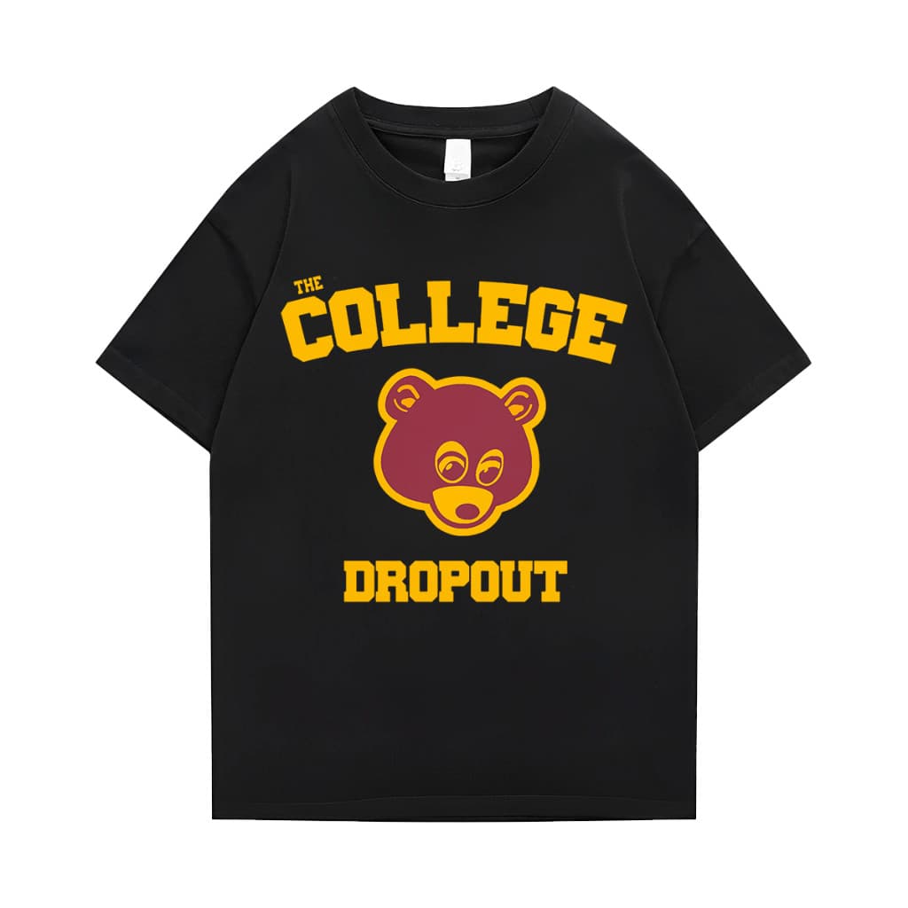 Camiseta Camisa Basica The College Dropuot Album Kanye West Urso Unissex