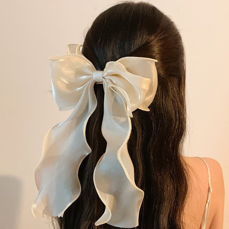 1PC Primavera Clipe Net-Bronze Creme-Colorido Acessório De Cabelo Bowknots Grampo Moda Menina Feminino Acessórios
