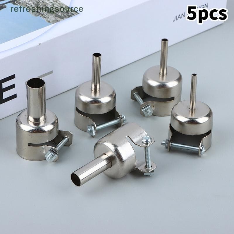 [T & B] 5 Unidades/Conjunto 858D Estação De Ar Quente Universal Bicos Redondos Ferramenta De Soldagem De Solda Para Dess