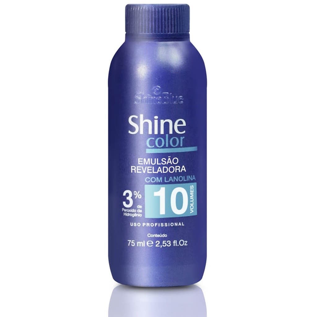Água Oxigenada 10 Volumes 75ml Shine Blue para Cabelos