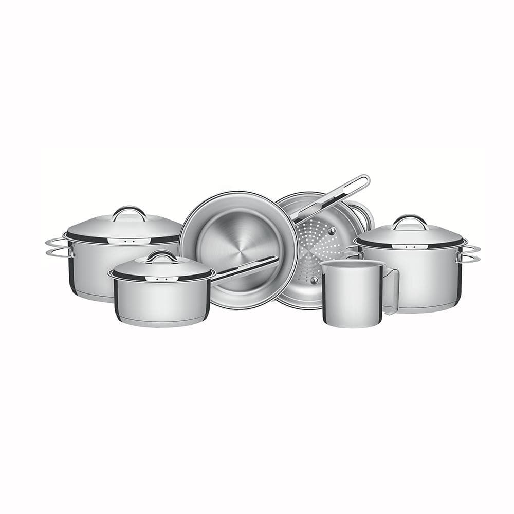 Conjunto De Panelas Em Aço Inox 6Pcs Linha Solar - Tramontina