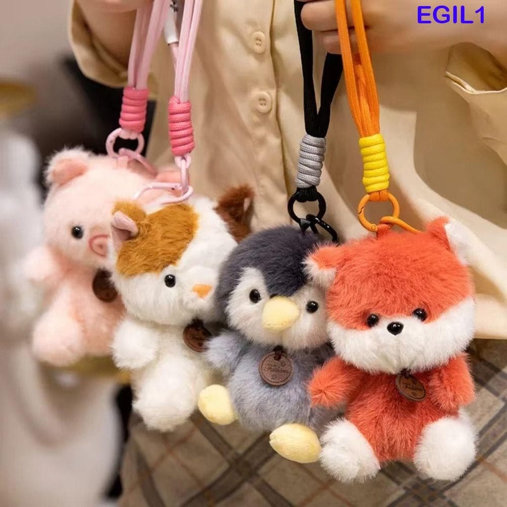 EGIL1 Panda Preguiça Chaveiro , Coelho Pato Pendurado Ornamento Animal Pingentes De Pelúcia , Boneca Capivara Recheada