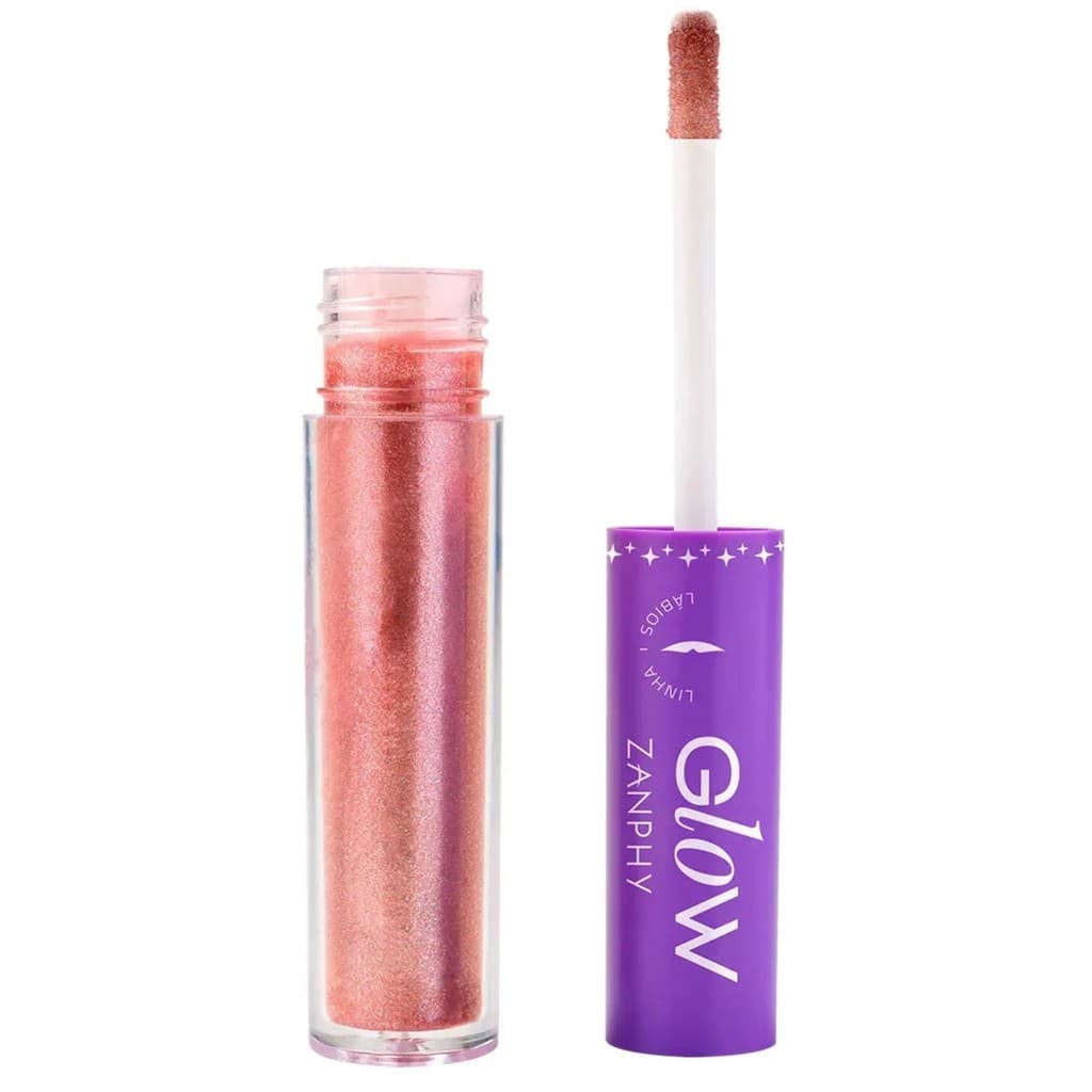 Gloss Labial Zanphy #cor04 - Efeito Glow: mais volume & brilho espelhado