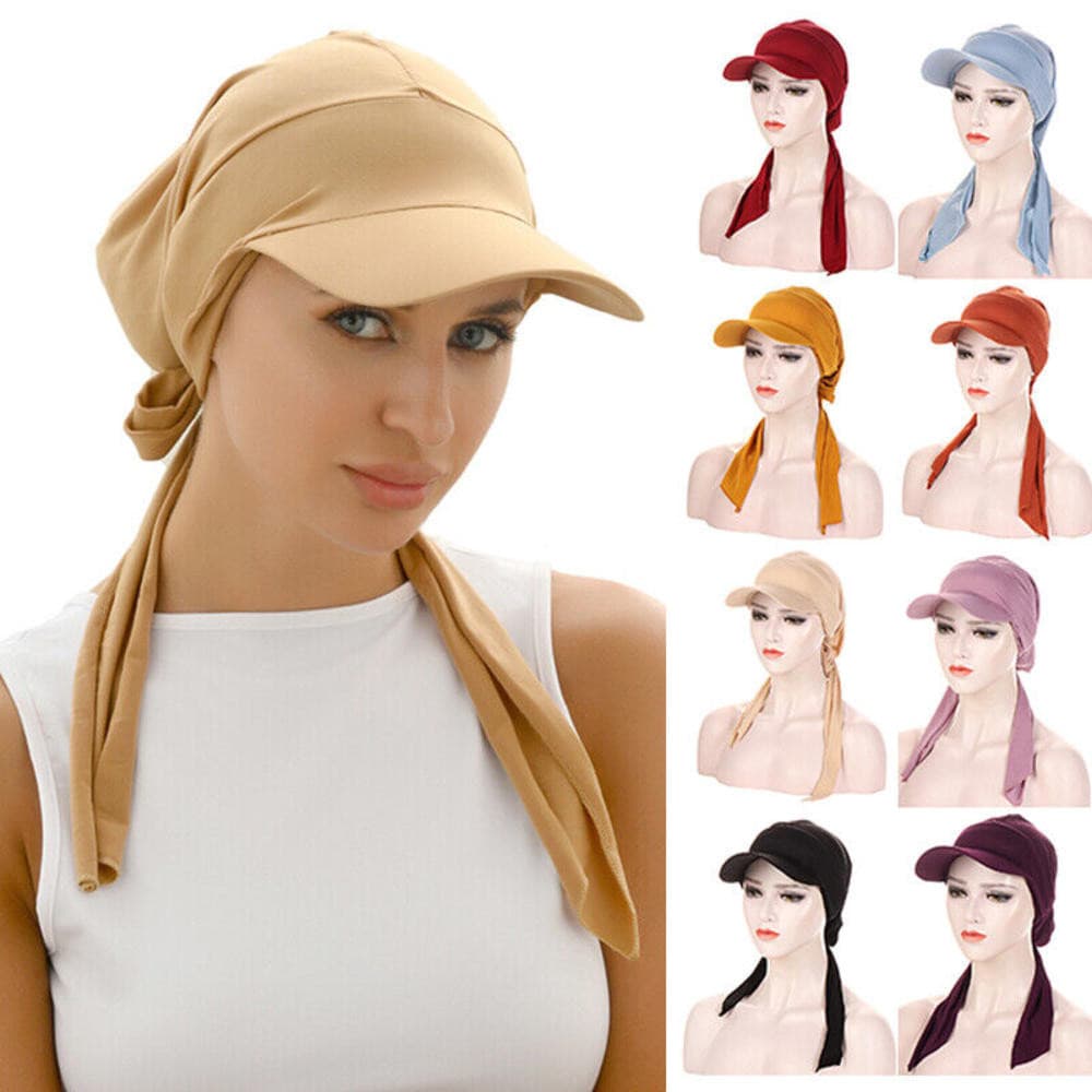 Feminino Muçulmano Hijab Câncer Quimio Chapéu Turbante Capa Perda De Cabelo Lenço De Cabeça Envoltório