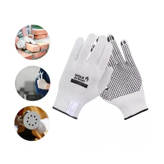 KIT COM 5 LUVA PIGMENTADA  COTTON TAMANHO UNICO  VOLK