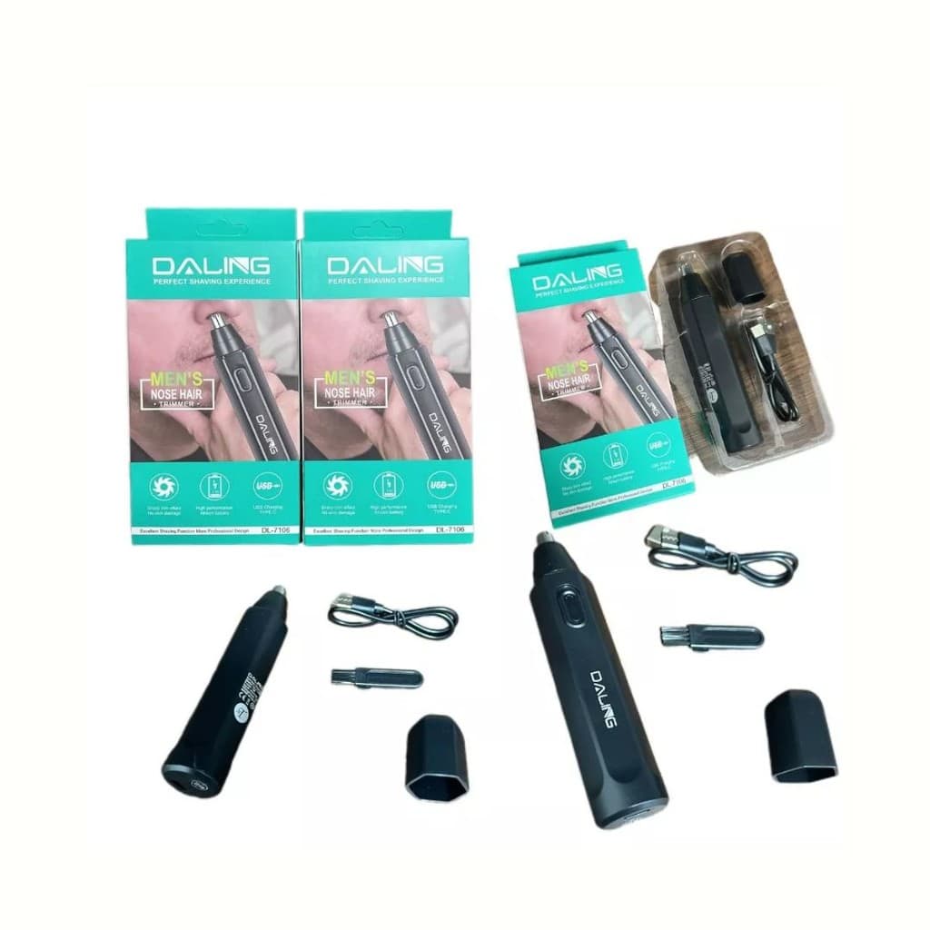 Removedor Aparador de Pelos Elétrico/Portátil para Nariz/Orelha/Rosto / Depilador Facial