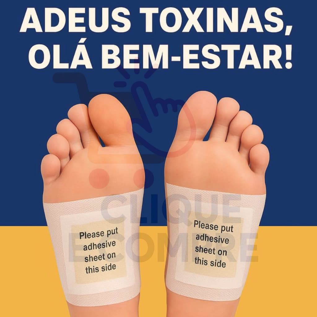 Adesivos Detox para Pés Alívio da Tensão e Relaxamento Bem-estar Elimina Impurezas Enquanto dorme