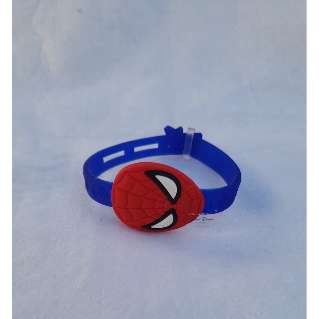 PULSEIRA EMBORRACHADA INFANTIL- TEMA SUPER HERÓIS